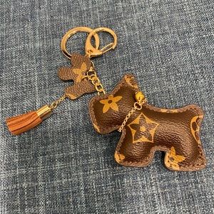Monogram Dog Keychain 🐶